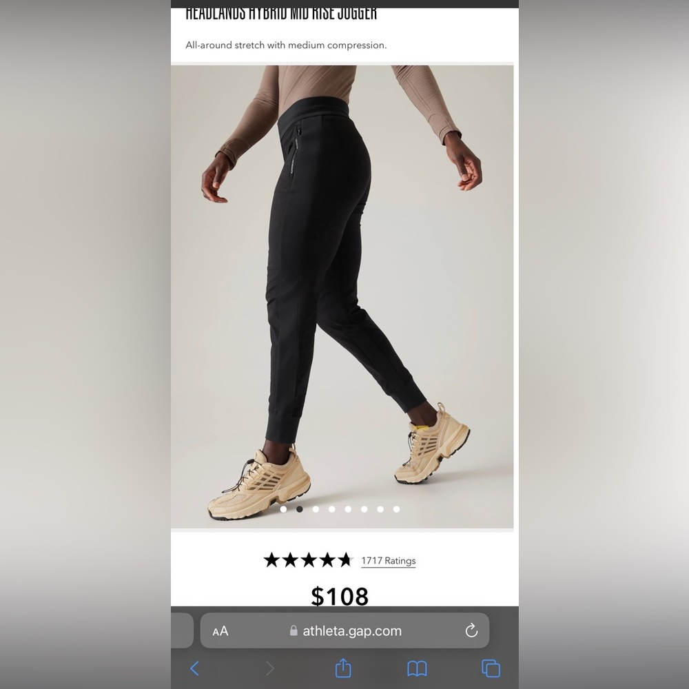 Athleta jogger sz 6